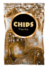 Ridged paprika chips