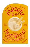 Mezete hummus with breadsticks
