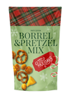 Snack nuts and pretzel mix 